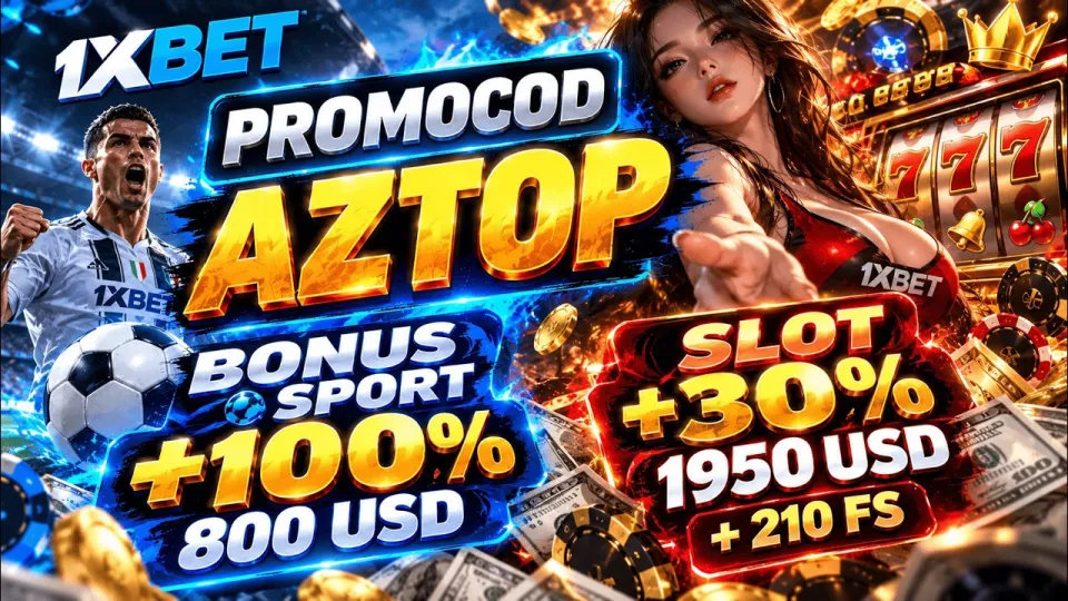 1xbet promo kod olish yoʻli bilan roʻyxatdan oʻtib 800 dollargacha bonus oling